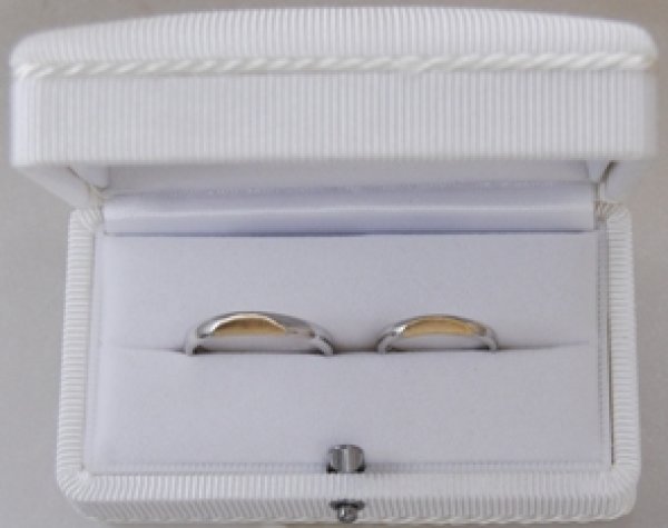 画像5: 【オーダー】【ペア・ブライダル】【参考商品】Pt900/K18オリジナルデザインマリッジリング(ハーフムーン) (5)