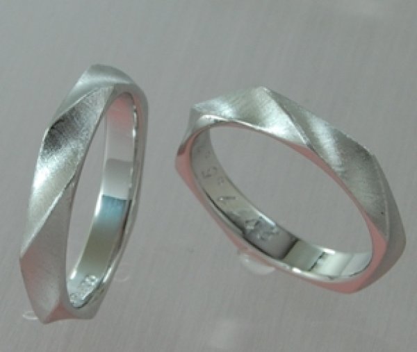 画像3: 【オーダー】【ペア・ブライダルリング】Pt900オリジナルペアリング オーダー (3)