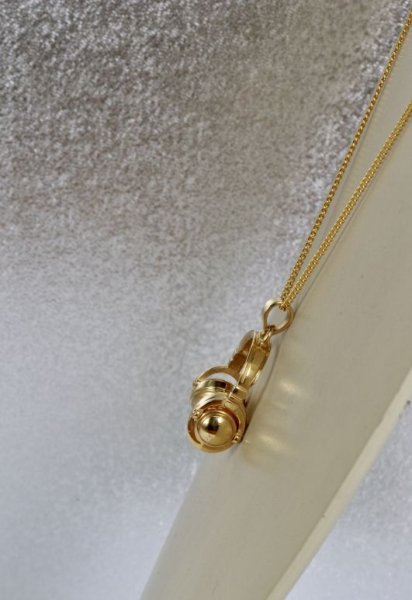 画像5: ★再入荷★SV925ヘッドホンペンダントトップ ゴールドメッキ (5)