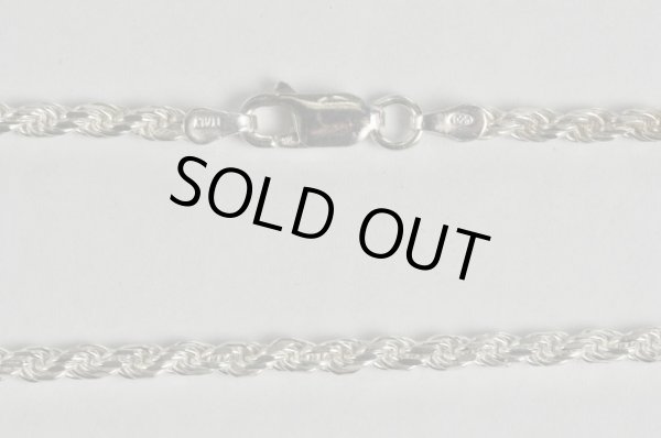 画像2: シルバーロープネックレス 約60cm (2)