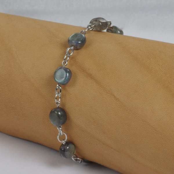 画像6: SV925ラブラドライトオリジナルブレスレット (6)