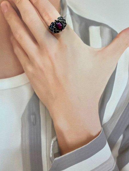 画像10: SV925インドスタールビーオリジナルダリヤリング (10)