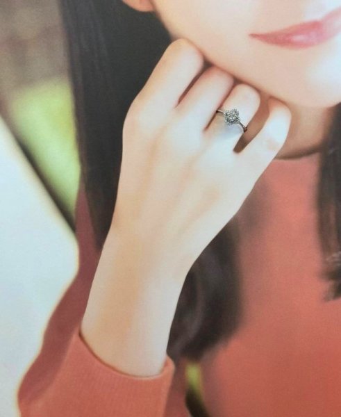 画像8: K18WGダイヤモンドフラワーリング (8)