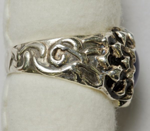 画像9: SV925ブルーカルセドニー オリジナルダリヤリング (9)