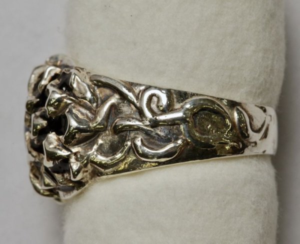 画像8: SV925ブルーカルセドニー オリジナルダリヤリング (8)