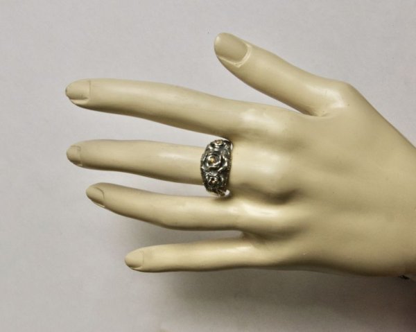 画像12: SV925/K18スリーローズリング (12)