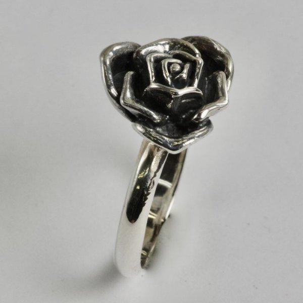 画像3: 【50%OFF】SV925ローズリング (3)