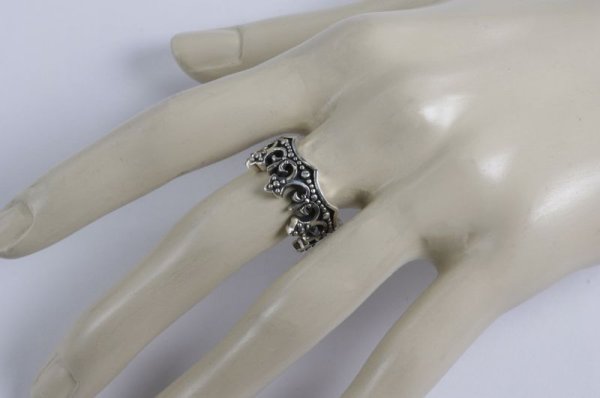 画像4: 【50%OFF】SV925クラウンリング (4)