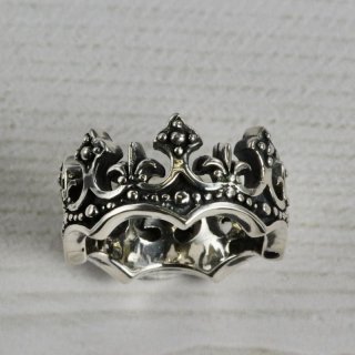 シルバー925 フルール・ド・リス リング 17号 50%OFF】SV925平打ちフルール・ド・リス リング ◇ベル宝飾