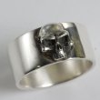 画像4: 【50%OFF】SV925平打ちスカルリング01 (4)