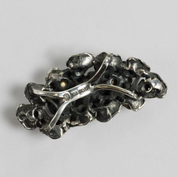 画像4: SV925重厚ローズ×K18 ペンダントトップ (4)