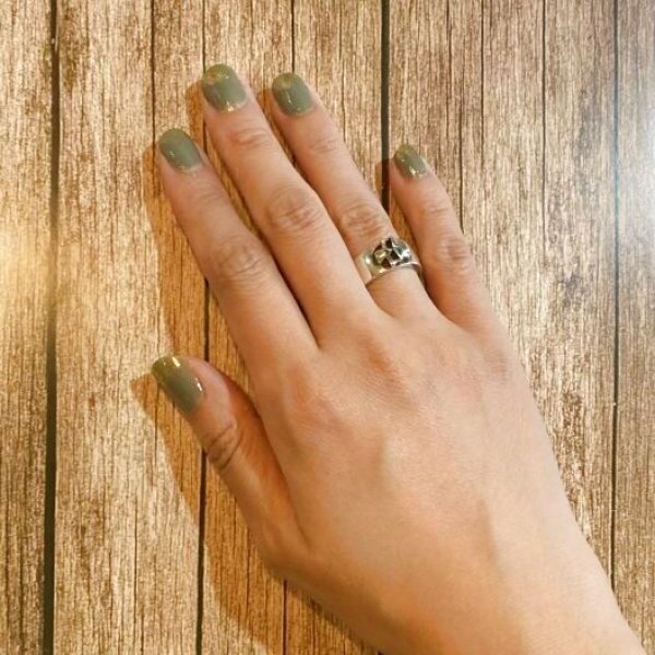 画像7: 【50%OFF】SV925平打ちスカルリング02 (7)