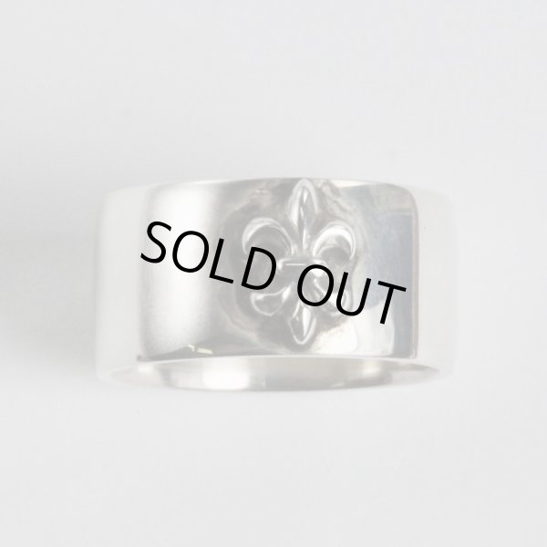 画像2: 【50%OFF】SV925平打ちフルール・ド・リス リング (2)
