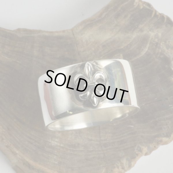 画像5: 【50%OFF】SV925平打ちフルール・ド・リス リング (5)