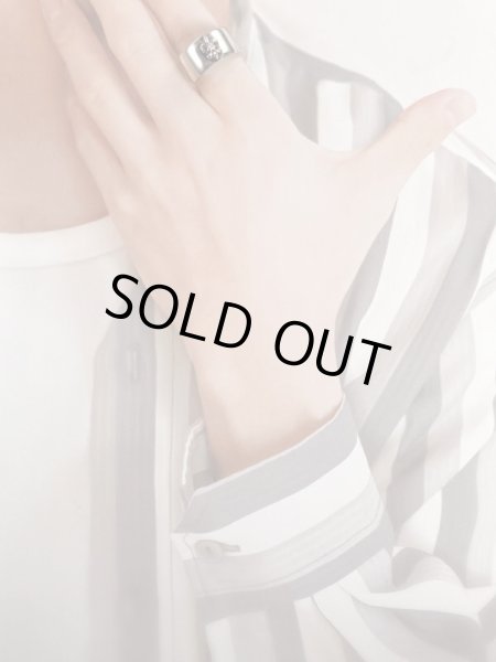 画像4: 【50%OFF】SV925平打ちフルール・ド・リス リング (4)