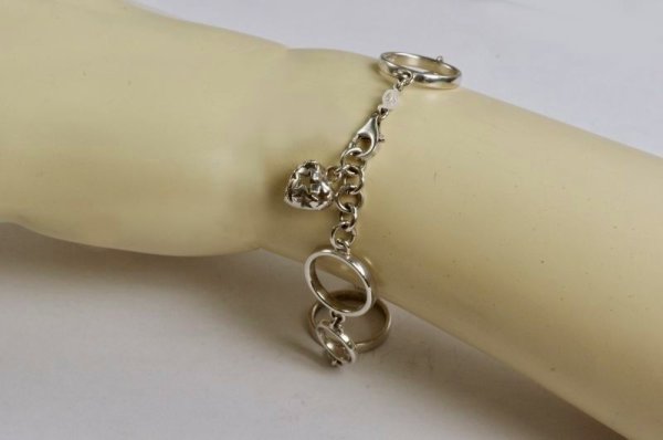 画像6: 【50%OFF】SV925ブレスレット チャーム付き (6)