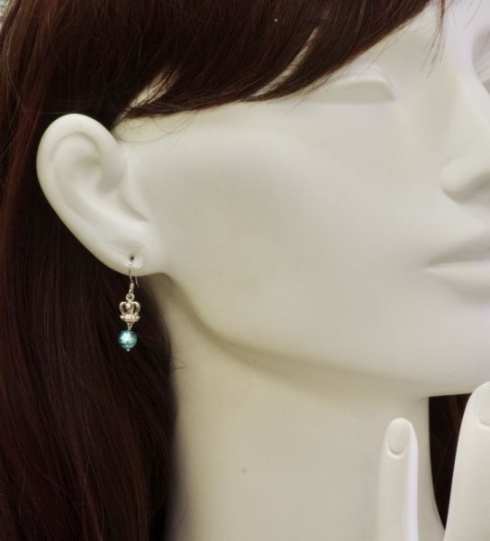 画像3: 【50%OFF】SVクラウン×ベネチアンガラスピアス (3)