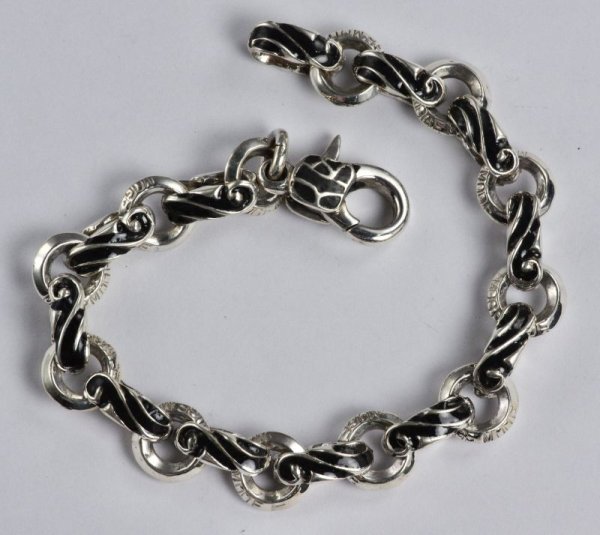 画像2: 【70%OFF】sv925アラベスク&リングスブレスレット (2)