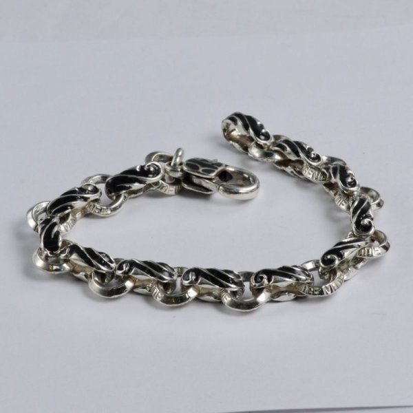 画像3: 【70%OFF】sv925アラベスク&リングスブレスレット (3)