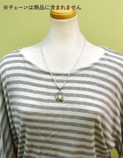 画像8: 【50%OFF】SV925ココペリ六角形ペンダントトップ (8)