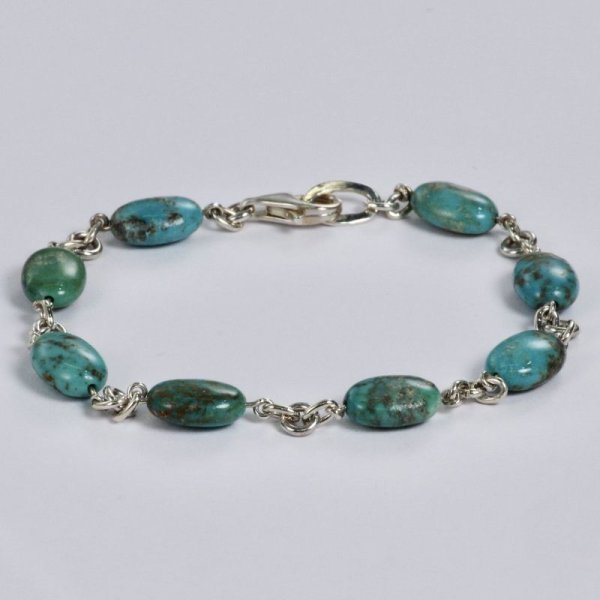 画像5: 【50%OFF】 ★現品限り★SV925ターコイズブレスレット (5)
