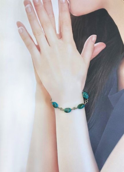 画像8: 【50%OFF】 ★現品限り★SV925ターコイズブレスレット (8)