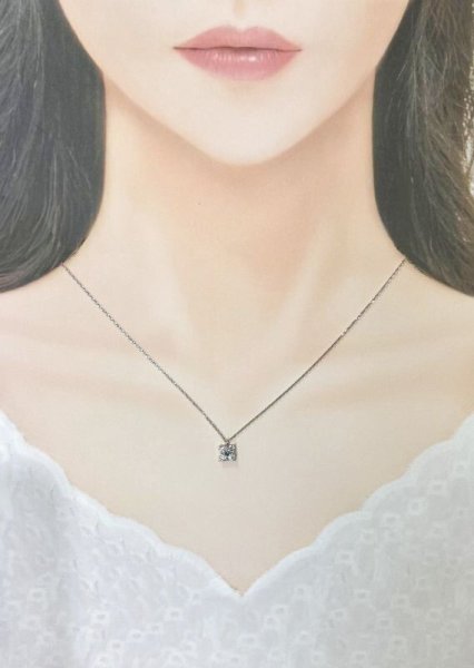 画像8: Ptダイヤモンドペンダントネックレス (8)
