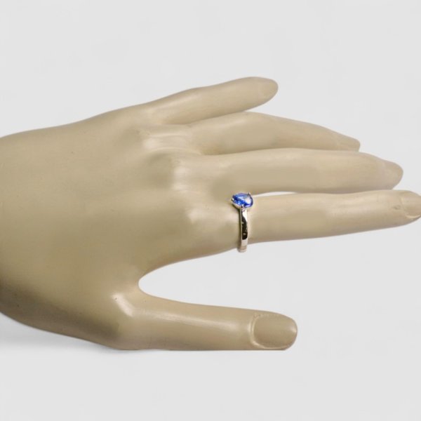 画像4: sv925変形サファイアリング (4)