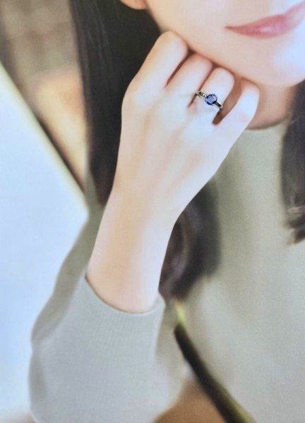 画像7: sv925変形サファイアリング (7)