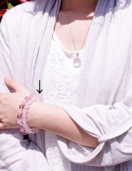 画像4: ローズクォーツブレスレット (4)