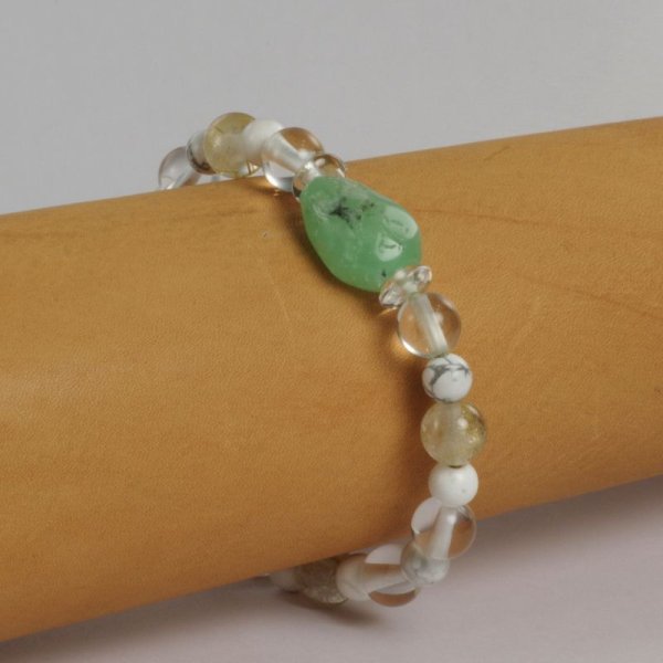 画像3: クリソプレーズ×ルチルクォーツブレスレット (3)