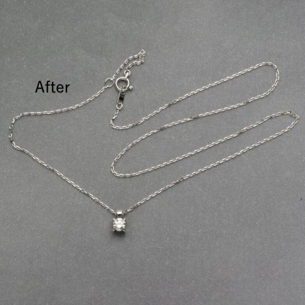 画像4: 【リフォーム例】Ptダイヤリング→プチネックレス (4)