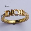 画像1: 【修理例】Dior(ディオール)リングの修理・メッキ加工 (1)