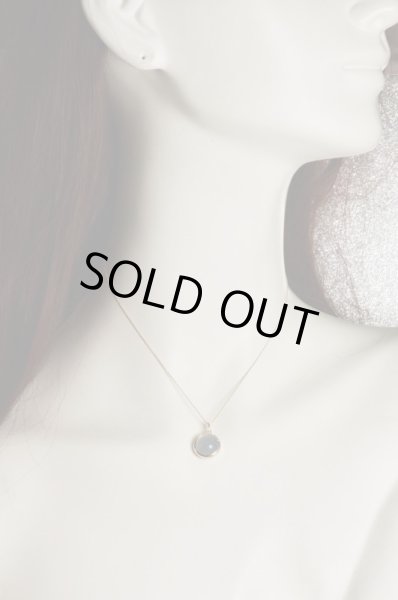 画像7: K10ブルーカルセドニーペンダントネックレス (7)