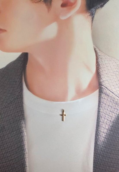 画像7: K18ダイヤ入りクロスペンダント (7)