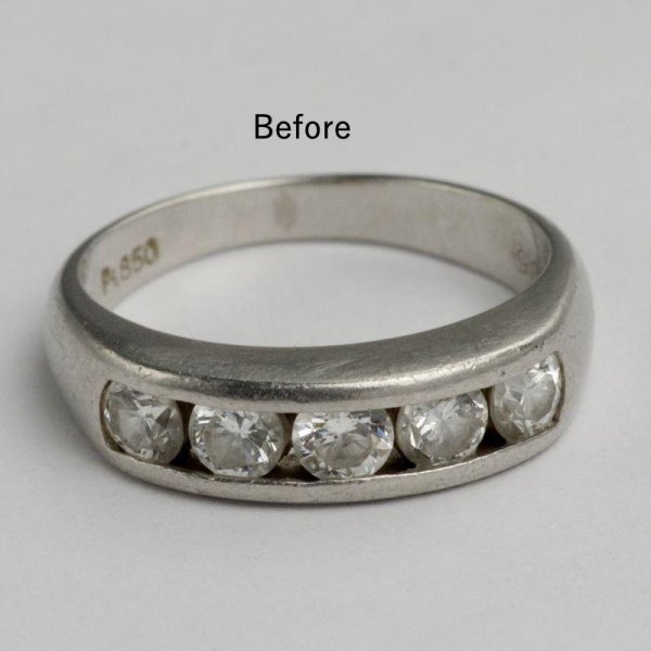 画像2: 【リフォーム例】◆デザイン変更◆ Pt900一文字リング (2)