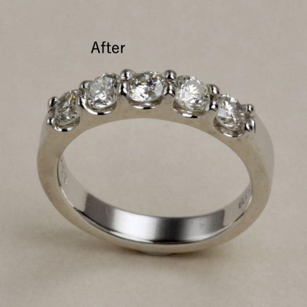 画像3: 【リフォーム例】◆デザイン変更◆ Pt900一文字リング (3)