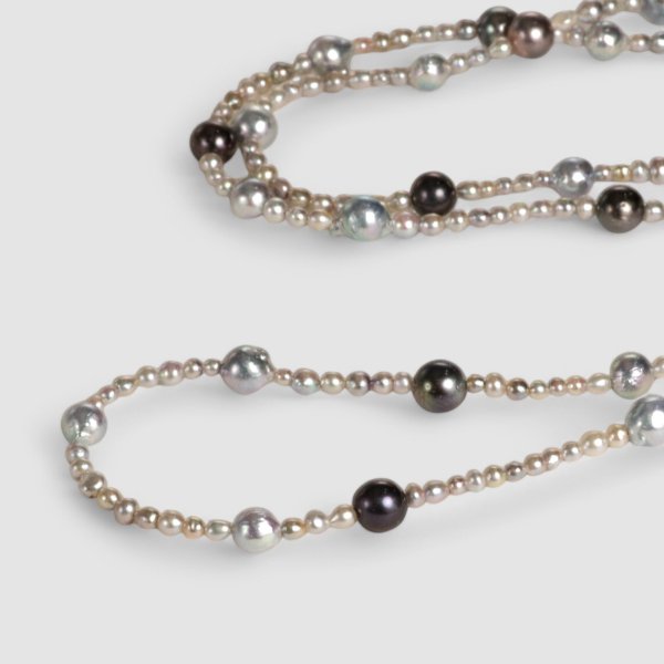 画像10: 黒蝶パール×アコヤパールネックレス (10)
