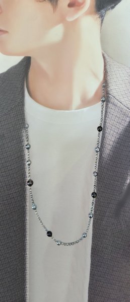 画像6: 黒蝶パール×アコヤパールネックレス (6)