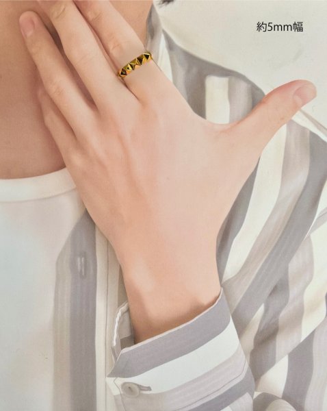 画像11: 【受注生産品】K18スタッズリング 約3mm幅/約5mm幅 (11)