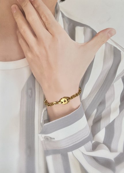 画像11: 【受注生産品】K18 ルビープレート付きブレスレット (11)