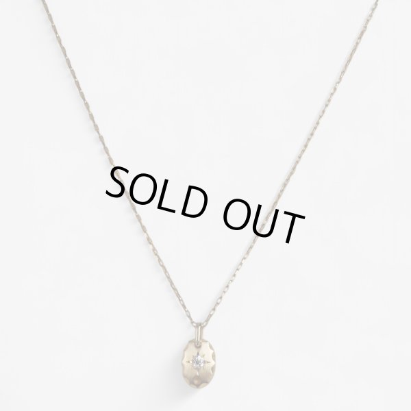 画像5: K18ダイヤモンド（0.468ct）入りプレートペンダント (5)