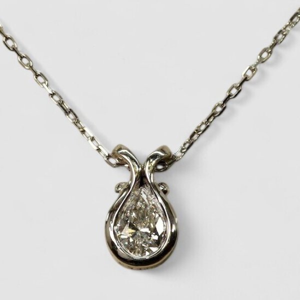 画像6: プラチナ・ダイアモンドペンダント・ネックレス (6)