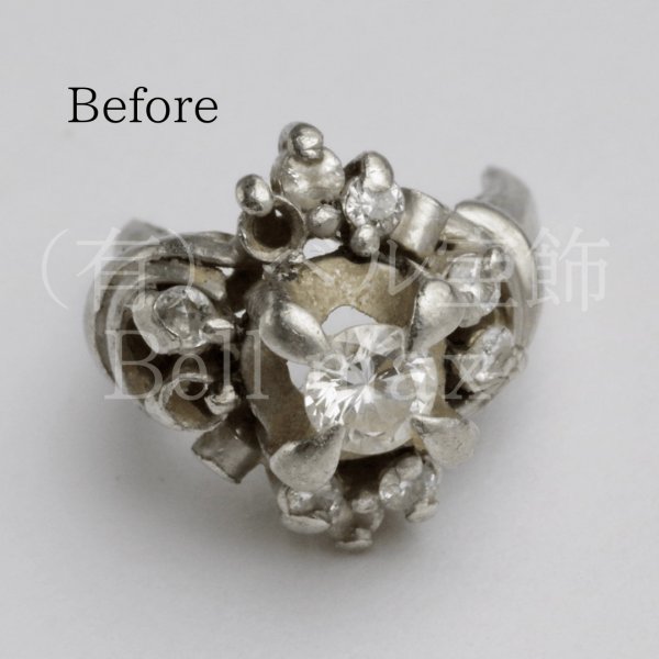 画像3: 【修理例】リング破損・メレダイヤ紛失の修復 (3)