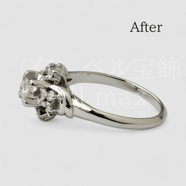 画像7: 【修理例】リング破損・メレダイヤ紛失の修復 (7)