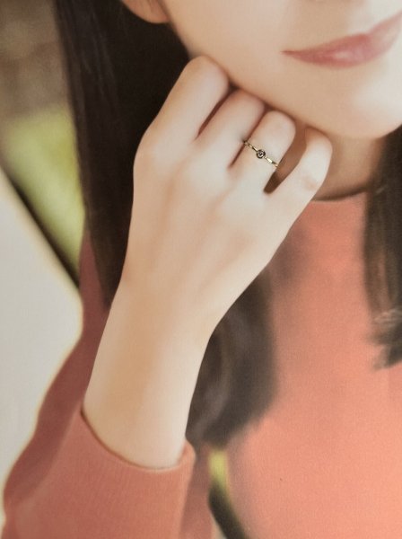 画像9: K18YG ダイヤモンドリング(0.087ct) (9)