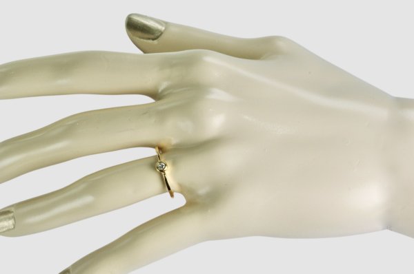 画像7: K18YG ダイヤモンドリング(0.087ct) (7)