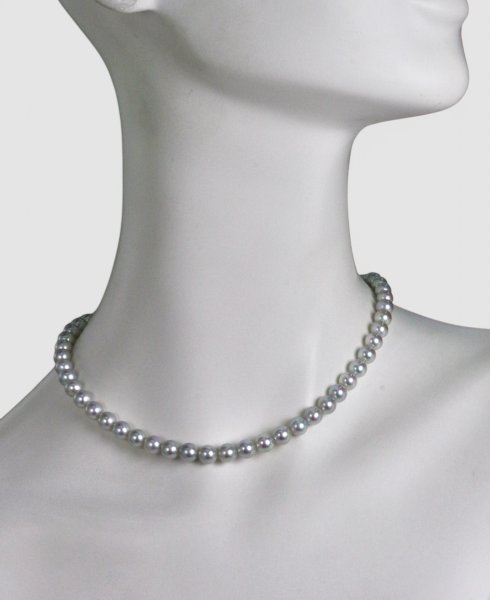 画像2: アコヤグレーパールネックレス (2)