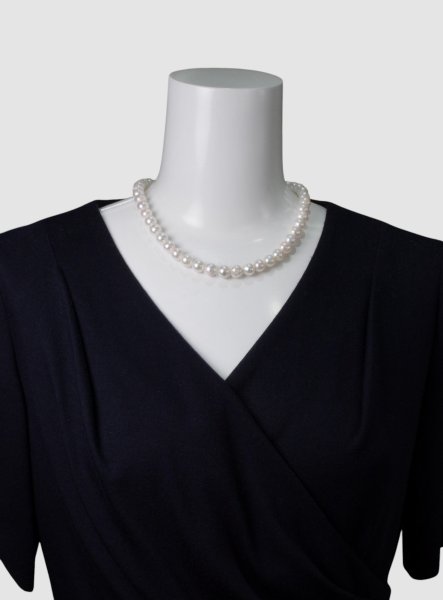 画像9: 【お値打ち品】アコヤパール 約9×9.5mmパールネックレス (9)