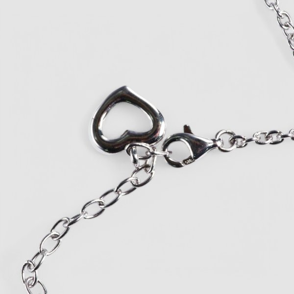 画像4: 【70%OFF】sv925 cz入ハートネックレス (4)